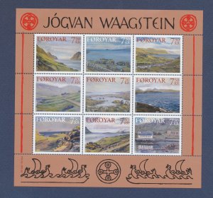 FAROE ISLANDS - Scott  462 - MNH S/S -  Jogvan Waagstein - art -  2005