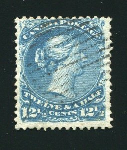 Canada Stamp # 28 12 1/2¢ Used Queen Victoria