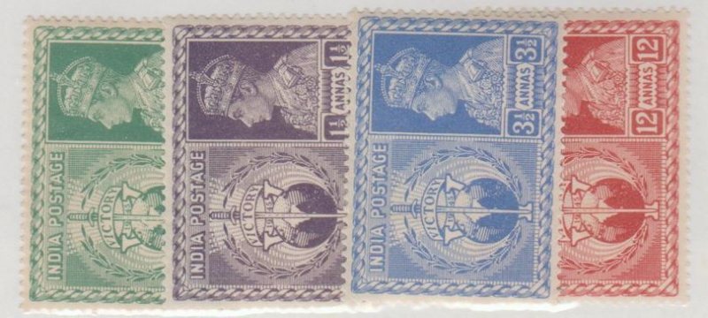 India Scott #195-198 Stamp - Mint Set