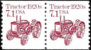 Scott 2127  7.1¢ Tractor Pair - MNH