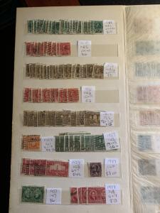 STAMP STATION PERTH: Canada Stockbook from 1870 to 1972 Used Cat. Value $1500+