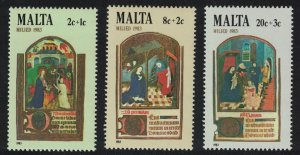 Malta Christmas 3v 1983 MNH SC#B48-B50 SG#719-721