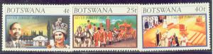 BOTSWANA 179-81 MNH 1977 SILVER JUBILEE