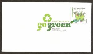 US 4524a Go Green Buy Local Produce DCP FDC 2011