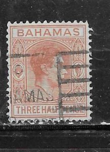 Bahamas #102  1 1/2p- George V (U  CV$1.60