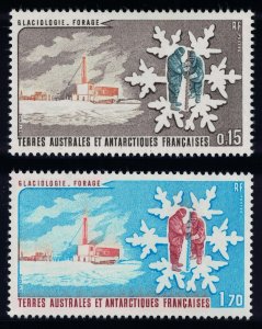 FSAT TAAF Glaciology 2v 1984 MNH SG#182-183 MI#182-183