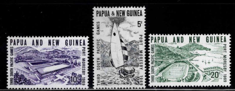 PNG Papua New Guinea Scott 284-286 MNH** South Pacific Games  set