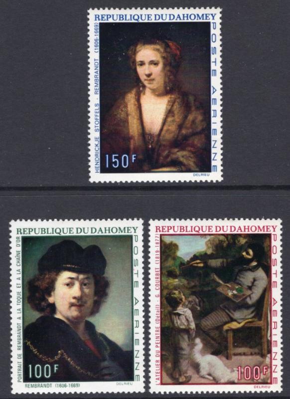 Dahomey C113-C115 Paintings MNH VF