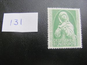 GERMANY 1952 MNH SC B324 SET XF $13 (131)