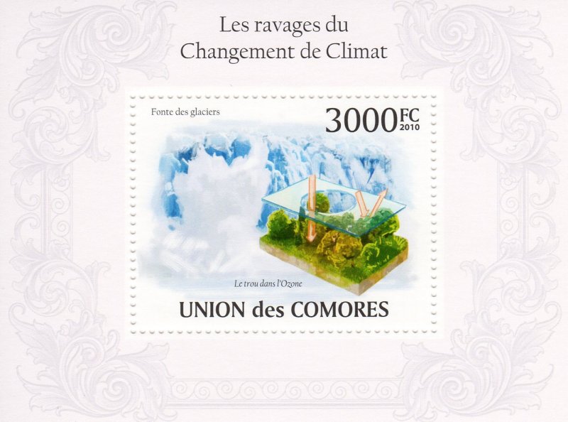 COMORO ISLANDS 2010 YT#BL.256  CLIMATE CHANGE Souvenir Sheet MNH