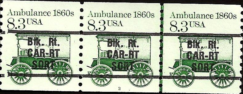 P.N.C. 2 # 2128a MINT NEVER HINGED PRE-CANS. AMBULANCE