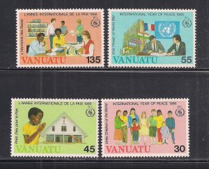 VANUATU SC# 430-33  FVF/MOG 1986