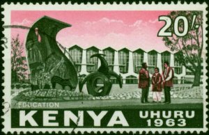 Kenya 1963 20s Black & Rose SG14 Fine Used