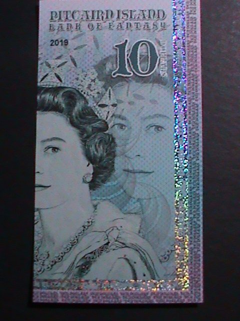 ​PITCAIRN ISLANDS 2019-COLLECTIBLE UNCIRCULATED POLYMAR LOVELY NOTE VERY FINE