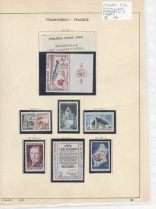 France 1964 MM+Used Stamps On 2 Pages Ref: R6797