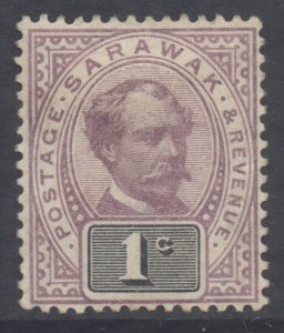 Sarawak Scott 8 - SG8, 1888 Postage Revenue 1c MH*