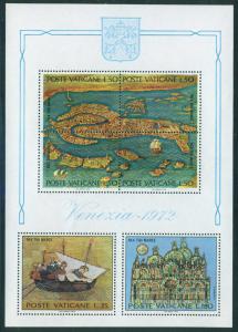 VATICAN Scott 520a MNH** Save Venice Souvenir Sheet