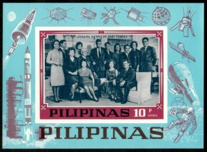 Philippines 1968 - JFK, In Memoriam, Kennedys - Imperf Souvenir Sheet - MNH