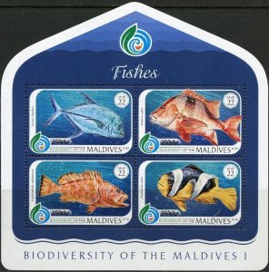 Maldives - 2018 Fish Biodiversity - 4 Stamp Sheet - MLD181014a