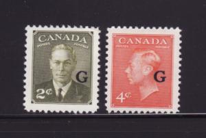 Canada O28-O29 Set MH King George VI