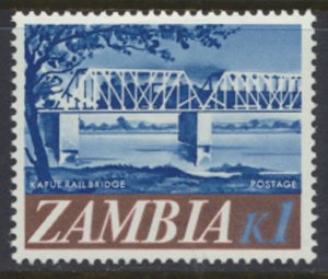 Zambia SG 139   Railway Bridge   SC# 49  MH   see detail and scans