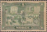 Norway Mint NK 114 Constitution Day 100th Anniversary 5 Øre Green