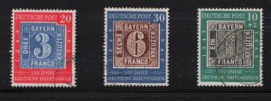 Germany Sc #667-8, B309 (1949) Centenary of German Postage Stamps Set VF Used