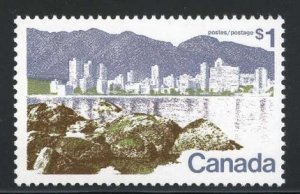 CANADA  599A  VANCOUVER  $1.00  SINGLE  MNH  SHERWOOD STAMP