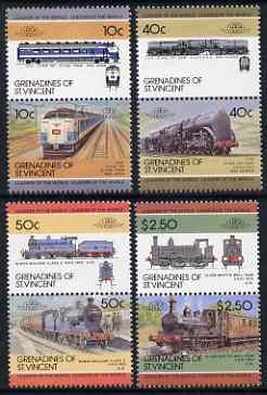 St Vincent - Grenadines 1985 Locomotives #4 (Leaders of t...