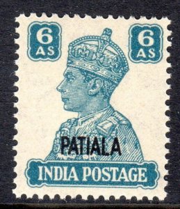 INDIA  --PATIALA    1944     SG 113   6  anna     Mint Never Hinged 