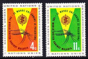 102-03 United Nations 1962 The World Against Malaria MNH