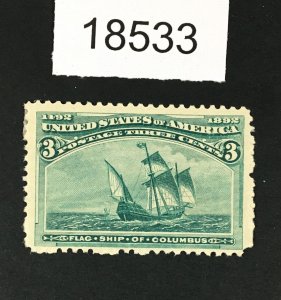 MOMEN: US STAMPS # 232 MINT OG H LOT #18533