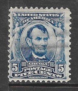 USA 304: 5c Lincoln, used, F-VF