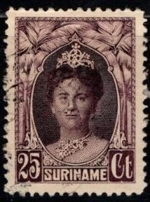 Suriname - #129 Queen Wilhelmina - Used