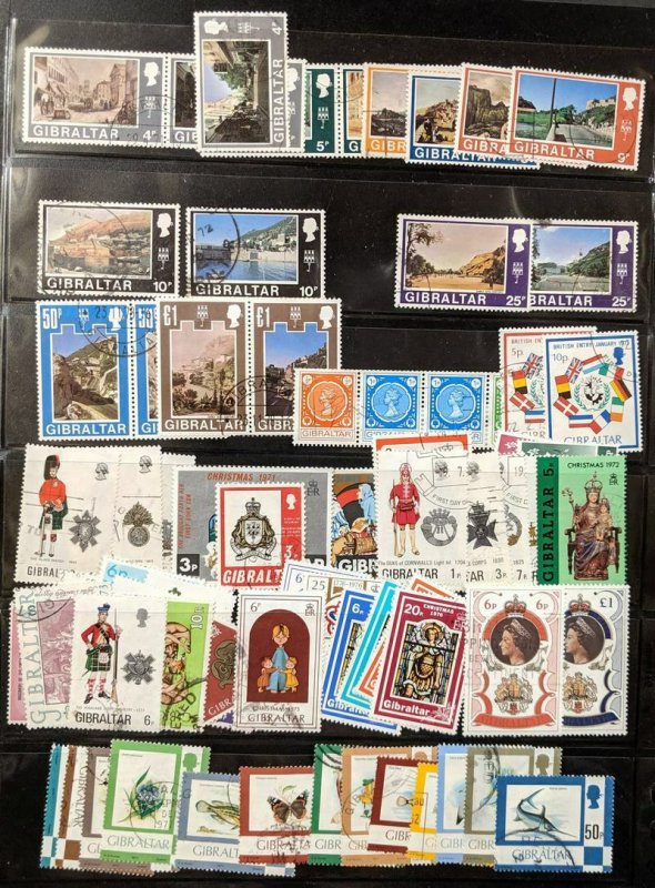 EDW1949SELL : GIBRALTAR Nice ALL DIFFERENT collection in PERFECT SCOTT CAT ORDER