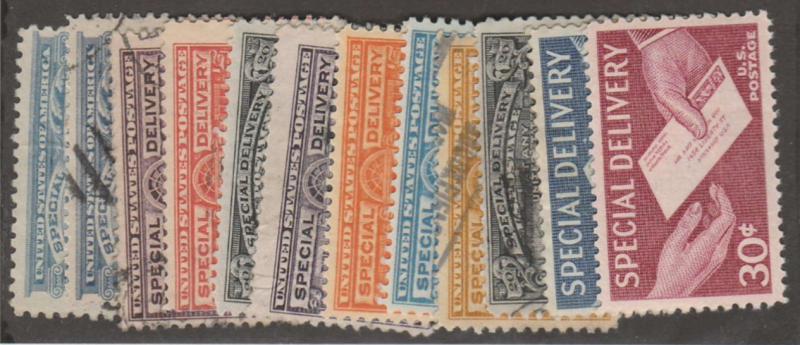 U.S. Scott #E11-E21 Special Delivery Stamp - Mint & Used Single