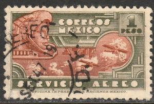 MEXICO C139, $1P 1934 Definitive. Eagleman. USED. F-VF.(1118)