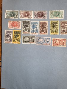 Stamps Dahomey Scott #17-31 used