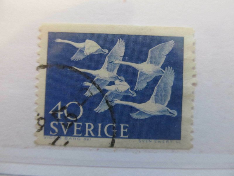 1956 Schweden Sweden Sweden 40o perf 121⁄2 fine green used A13P17F165-