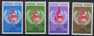 Togo 457-60 MNH BIN $2.10