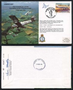 B16c 70th Ann of the Formation of No.17 Squadron Signed by P. Hine (R)