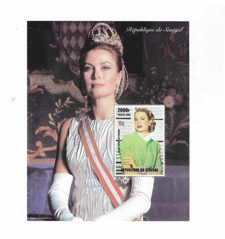 Senegal 1998 Grace Kelly souvenir sheet of 1 NH VF