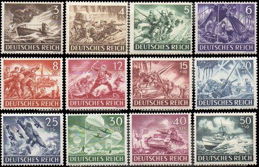 Scott #B218-29 Military Scenes MNH