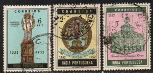 Portuguese India Sc #517-519 Used