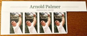 US # 5455 Arnold Palmer Strip of 4 w/header forever 2020 Mint NH