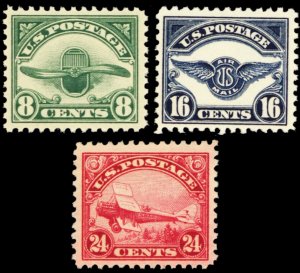 C4-6, Mint VF NH Three Airmail Stamps ** Stuart Katz