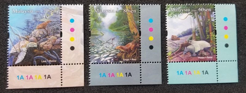 Malaysia Threatened Habitat 2010 Fauna Forest Marine Life Reef (stamp plate MNH