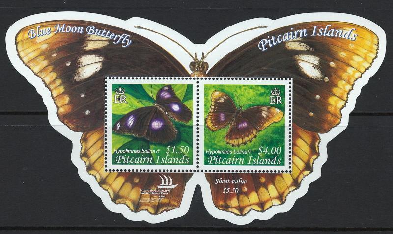 Pitcairn Islands Scott 615 MNH! Blue Moon Butterfly! Cmplt Set!