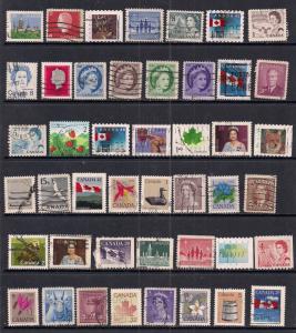 Canada Selection of 45 mixed used stamps - 398