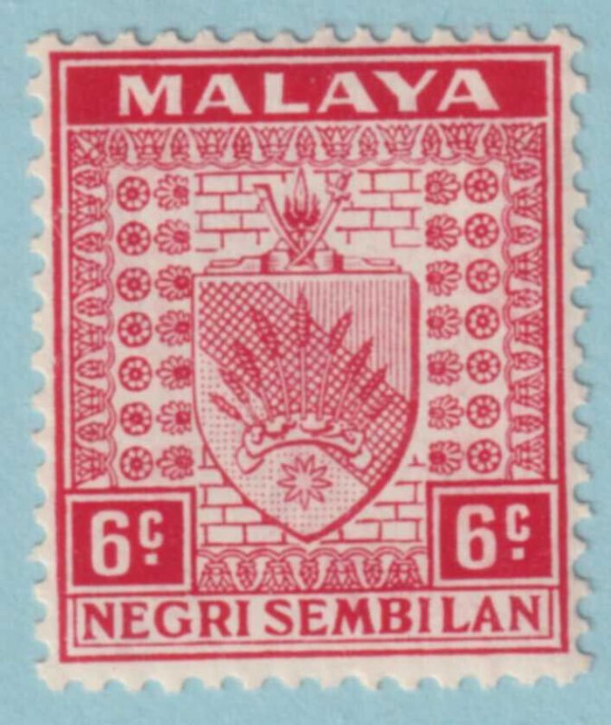 MALAYA -NEGRI SEMBILAN 25  MINT HINGED OG * NO FAULTS VERY FINE! - MQW